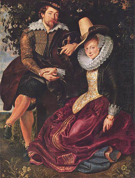 Peter Paul Rubens Rubens and Isabella Brant in the Honeysuckle Bower oil painting picture